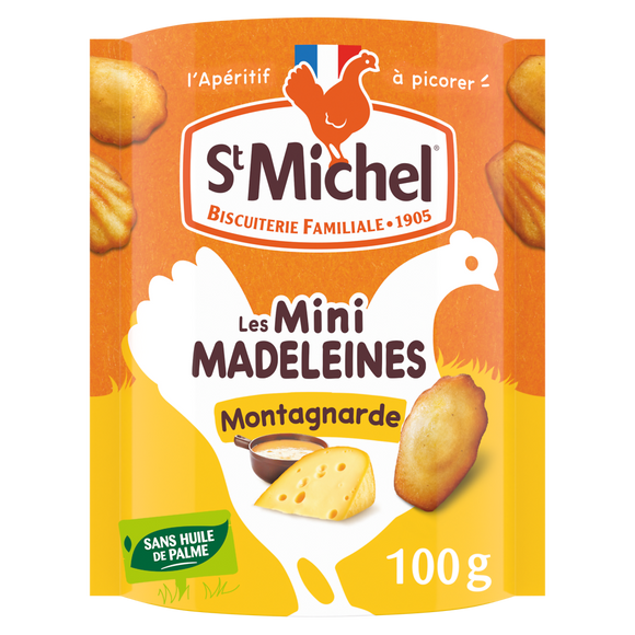Gâteau apéritif Mini Madeleine Montagnarde - ST MICHEL - 100g