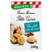 Biscuits Petits Carrés chocolat coco - BONNE MAMAN - x16 - 200g
