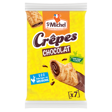 Crêpes fourrée chocolat SAINT MICHEL x7 202g