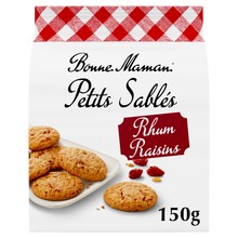 Petits sablés rhum raisins BONNE MAMAN sachet 150g