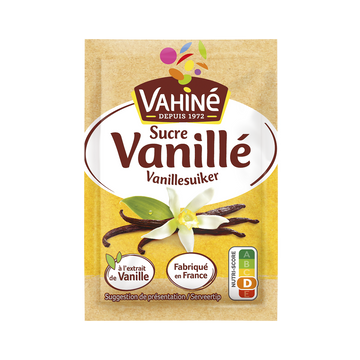 Sucre vanillé VAHINE, 5 sachets, 37,5g
