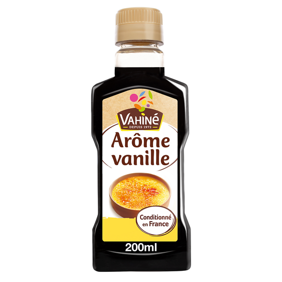 Arôme artificiel de vanille VAHINE, flacon de 200ml