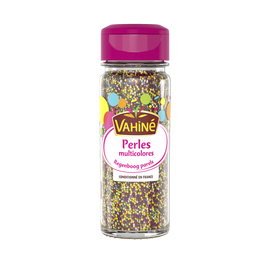 Perles en sucre muticolores VAHINE, pot en verre 80g