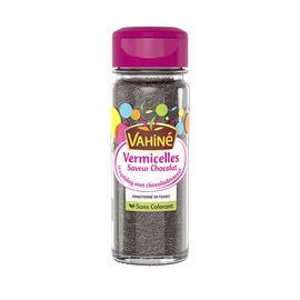 Vermicelles fantaisie chocolat VAHINE, flacon 65G