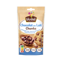 Pépites chocolat lait chunks, VAHINE, sachet 100g
