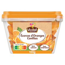 Ecorces d'oranges confites VAHINE, boîte 100g