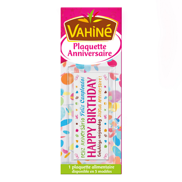 Plaquette "Joyeux Anniversaire" VAHINE