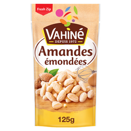 Amandes émondées VAHINE, sachet fresh zip de 125g
