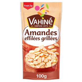 Amandes effilées grillées VAHINE, sachet de 100g