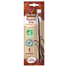 Gousse de vanille grand cru Madasgascar bio VAHINE, x1