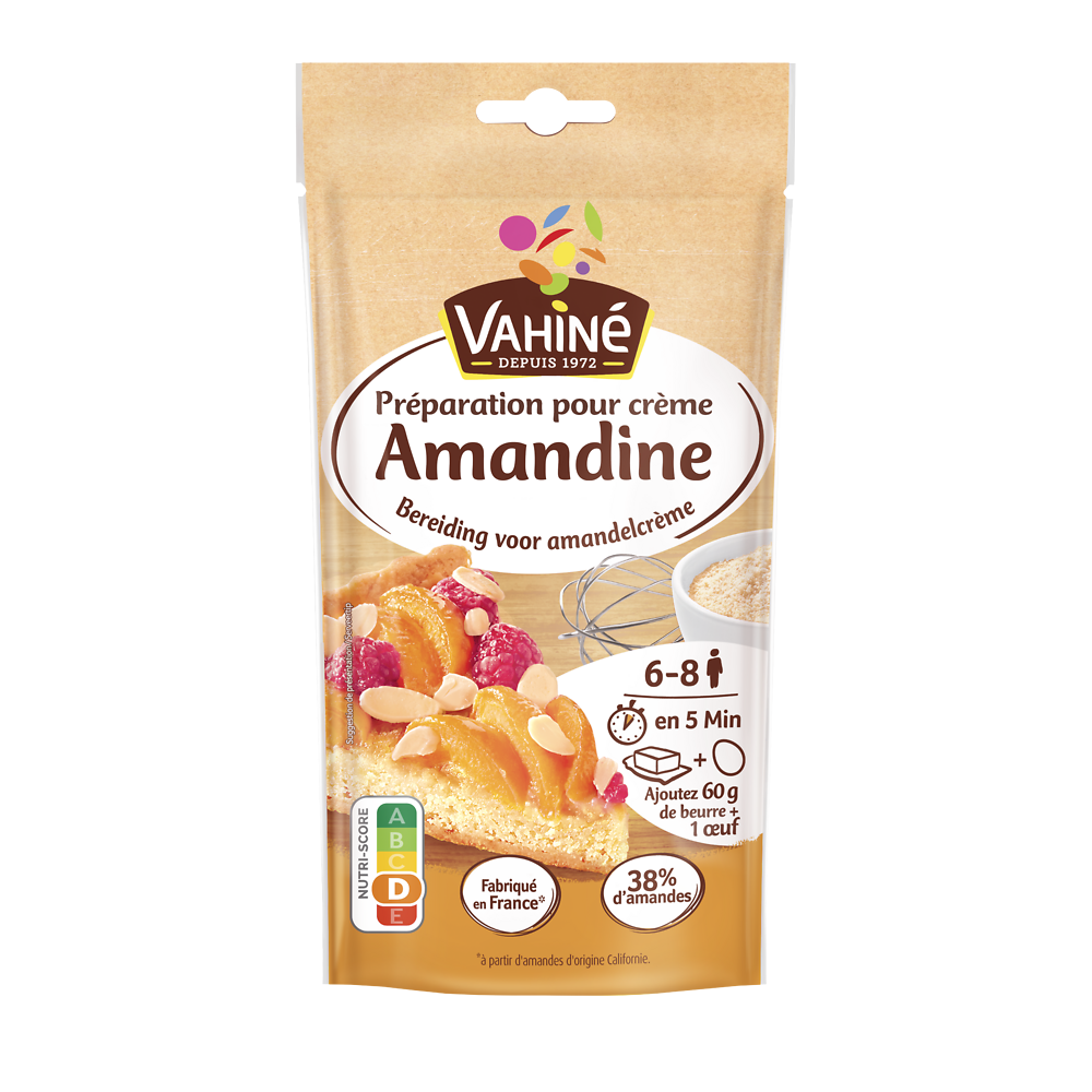 Préparation pour tarte crème amandine VAHINE, 200g