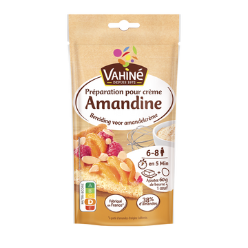 Préparation pour tarte crème amandine VAHINE, 200g