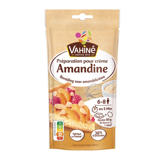 Préparation pour tarte crème amandine VAHINE, 200g