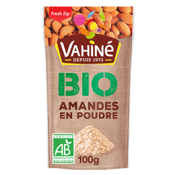 Amandes en poudre bio VAHINE, sachet de 100g