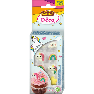 Décors licornes à poser VAHINE, 8g