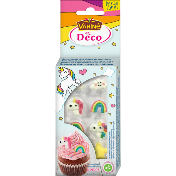 Décors licornes à poser VAHINE, 8g