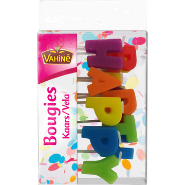 Bougies happy birthday VAHINE, 28g