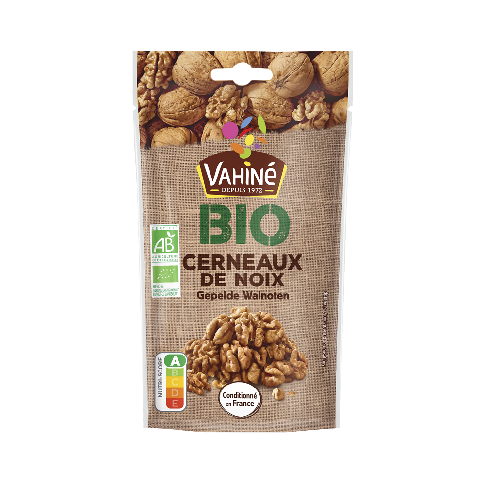 Cerneaux de noix Bio VAHINE, paquet de 50g