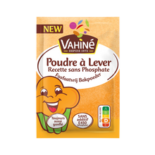 Poudre à lever recette sans phosphate, VAHINE, x6 sachets de 8g, 48g