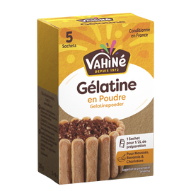 Gélatine poudre etui VAHINE 5 sachets 30g