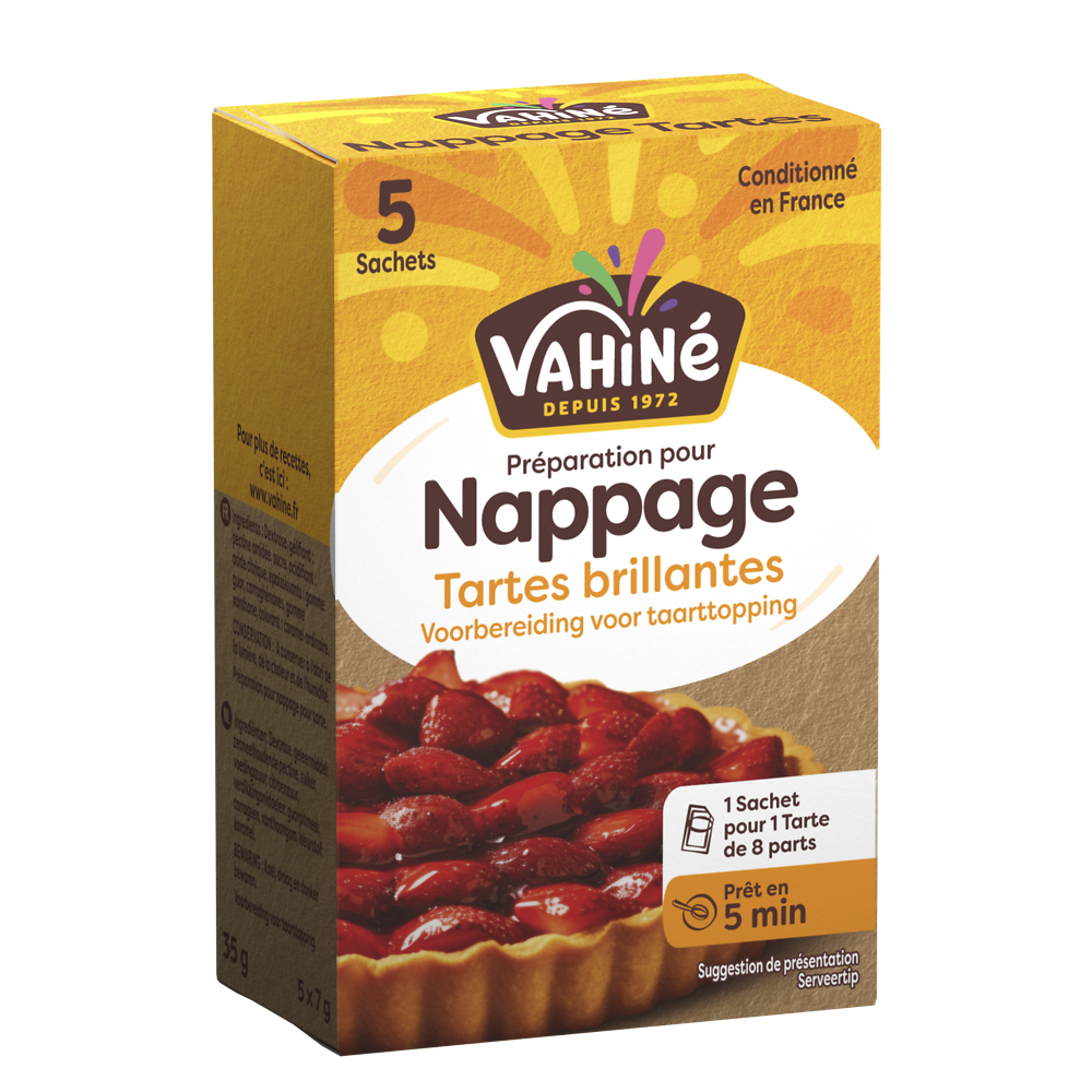 Nappage tarte VAHINE, 5 sachets, 35g