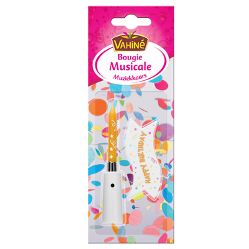 Bougie d'anniversaire musicale VAHINE