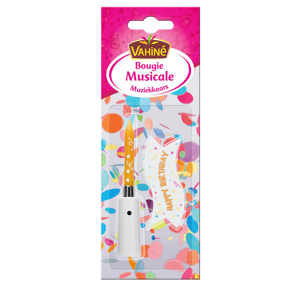 Bougie d'anniversaire musicale VAHINE