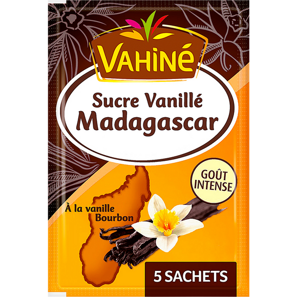 Sucre à la vanille de Madagascar VAHINE, 5 sachets, 37,5g