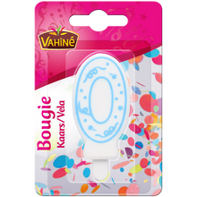 Bougies d'anniversaire chiffre n°0 VAHINE
