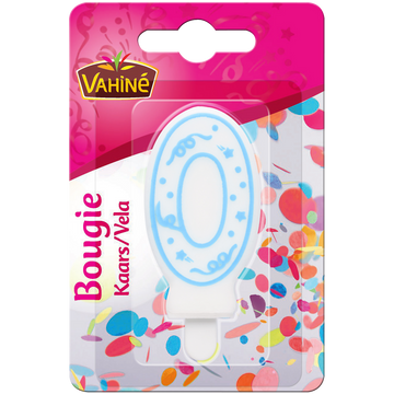 Bougies d'anniversaire chiffre n°0 VAHINE