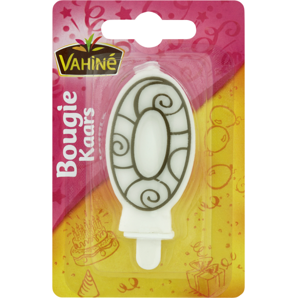 Bougies d'anniversaire chiffre n°0 VAHINE