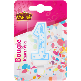Bougies d'anniversaire chiffre n°1 VAHINE