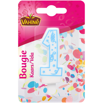 Bougies d'anniversaire chiffre n°1 VAHINE