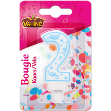 Bougies d'anniversaire chiffre n°2 VAHINE