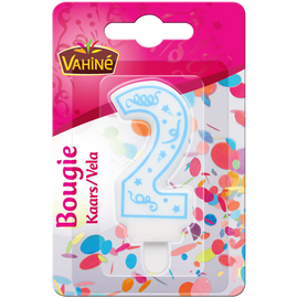 Bougies d'anniversaire chiffre n°2 VAHINE