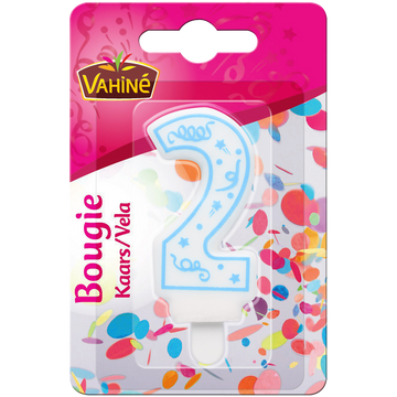 Bougies d'anniversaire chiffre n°2 VAHINE