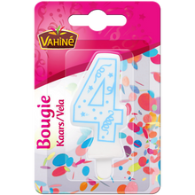 Bougies d'anniversaire chiffre n°4 VAHINE