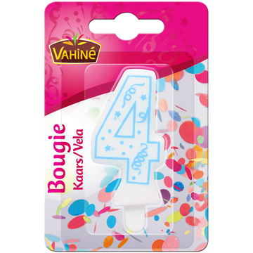 Bougies d'anniversaire chiffre n°4 VAHINE