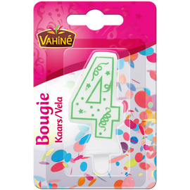 Bougies d'anniversaire chiffre n°4 VAHINE