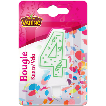 Bougies d'anniversaire chiffre n°4 VAHINE