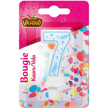 Bougies d'anniversaire chiffre n°7 VAHINE