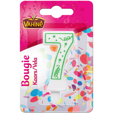 Bougies d'anniversaire chiffre n°7 VAHINE