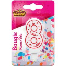 Bougies d'anniversaire chiffre n°8 VAHINE