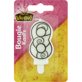 Bougies d'anniversaire chiffre n°8 VAHINE