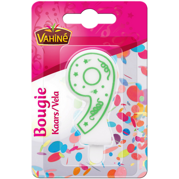 Bougies d'anniversaire chiffre n°9 VAHINE