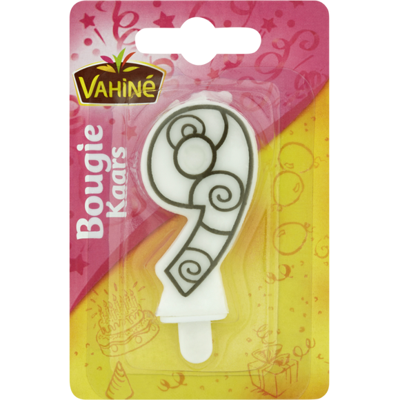 Bougies d'anniversaire chiffre n°9 VAHINE