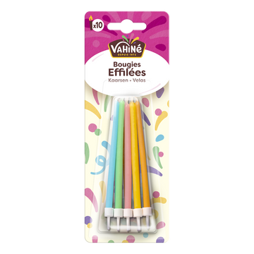 Bougies d'anniversaire effilées Design VAHINE