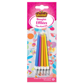 Bougies d'anniversaire effilées Design VAHINE