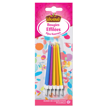 Bougies d'anniversaire effilées Design VAHINE