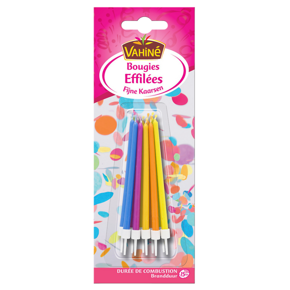 Bougies d'anniversaire effilées Design VAHINE